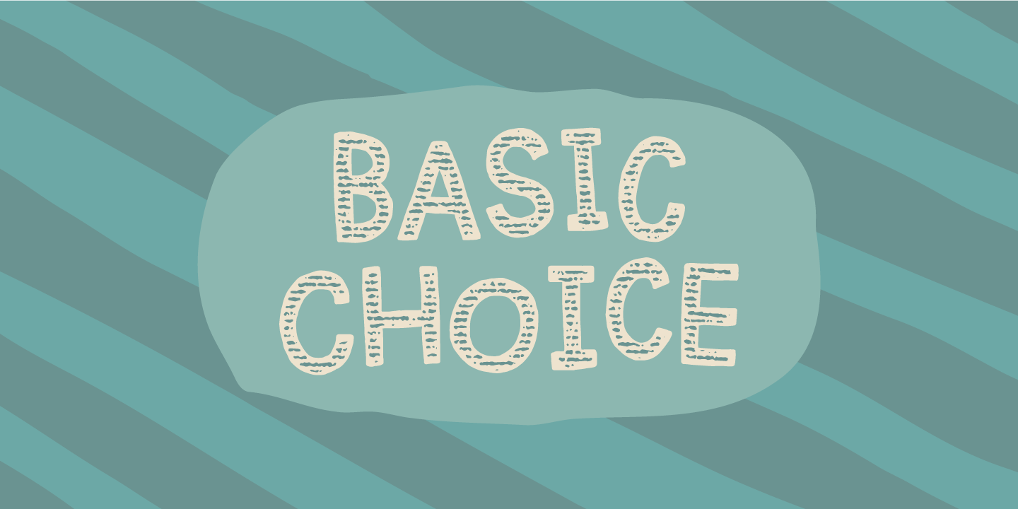 Beispiel einer Basic Choice-Schriftart